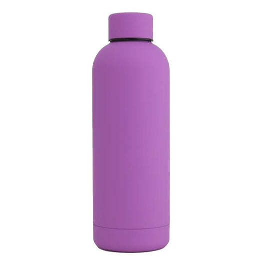 17oz Rubber Vacuum Insulated Stainless Steel Water Bottle - crazyfinds.frDC - THE CEOPurple17oz Rubber Vacuum Insulated Stainless Steel Water Bottle