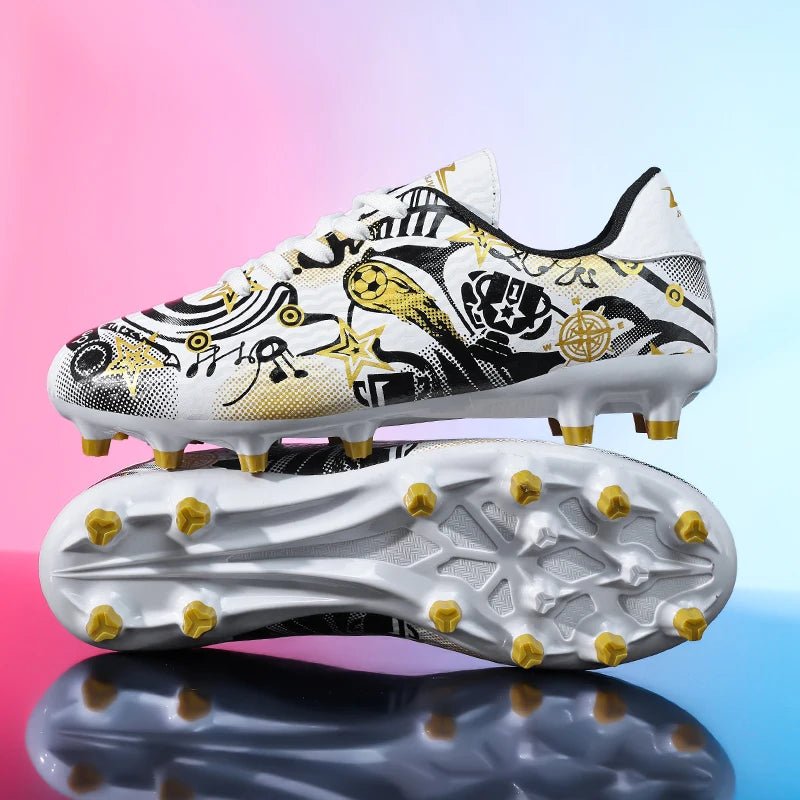 Nouvelles chaussures de Football pour enfants hommes chaussures de Football originales bottes de terrain de Football professionnel en salle crampons de société TF/AG Sneaker antidérapant - crazyfinds.frMa boutique41216C - White GoldNouvelles chaussures de Football pour enfants hommes chaussures de Football originales bottes de terrain de Football professionnel en salle crampons de société TF/AG Sneaker antidérapant