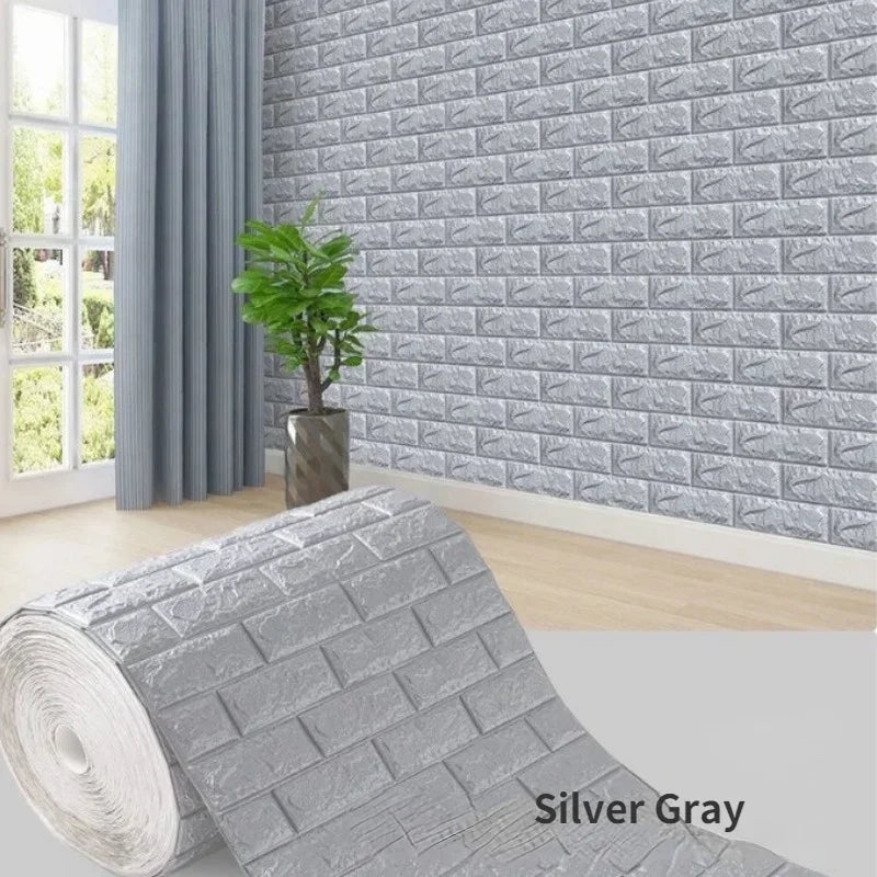 1/3/5/10 M 3D papier peint auto - adhésif autocollants 3M brique Stickers muraux décor à la maison papier peint pour murs bricolage chambre Papel De Parede - crazyfinds.frMa boutiqueSilver gray70CMX1M1/3/5/10 M 3D papier peint auto - adhésif autocollants 3M brique Stickers muraux décor à la maison papier peint pour murs bricolage chambre Papel De Parede