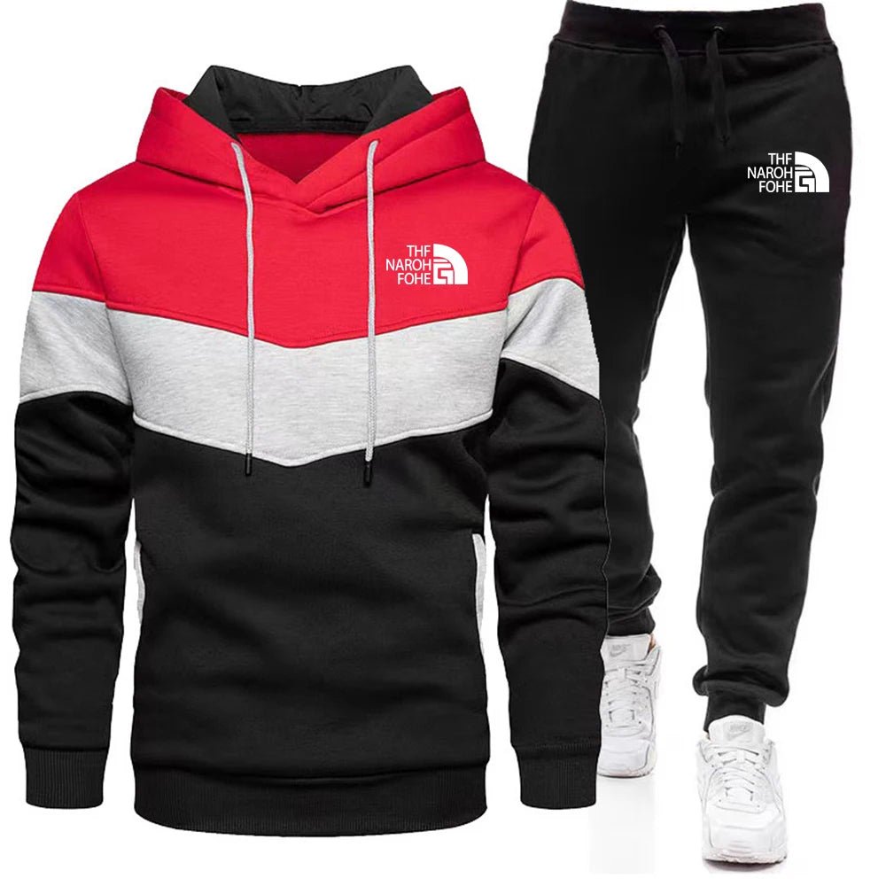 2025 hommes décontracté Jogging ensemble de vêtements de sport à capuche et pantalon de survêtement noir veste caoutchoutée mode sport hiver chaud 2 pièces ensemble - crazyfinds.frcrazyfinds.frred8M2025 hommes décontracté Jogging ensemble de vêtements de sport à capuche et pantalon de survêtement noir veste caoutchoutée mode sport hiver chaud 2 pièces ensemble