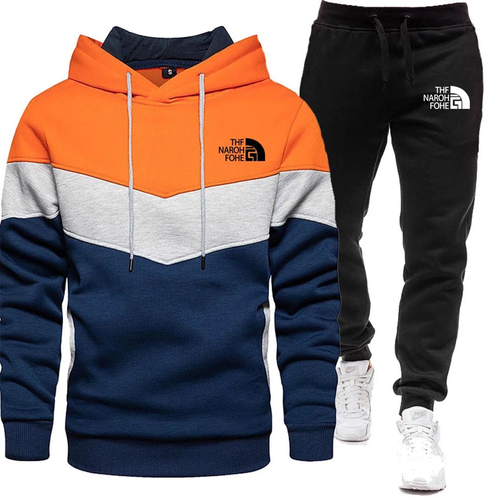2025 hommes décontracté Jogging ensemble de vêtements de sport à capuche et pantalon de survêtement noir veste caoutchoutée mode sport hiver chaud 2 pièces ensemble - crazyfinds.frcrazyfinds.frorange5M2025 hommes décontracté Jogging ensemble de vêtements de sport à capuche et pantalon de survêtement noir veste caoutchoutée mode sport hiver chaud 2 pièces ensemble