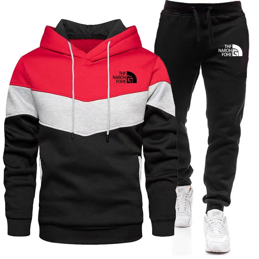 2025 hommes décontracté Jogging ensemble de vêtements de sport à capuche et pantalon de survêtement noir veste caoutchoutée mode sport hiver chaud 2 pièces ensemble - crazyfinds.frcrazyfinds.frred9M2025 hommes décontracté Jogging ensemble de vêtements de sport à capuche et pantalon de survêtement noir veste caoutchoutée mode sport hiver chaud 2 pièces ensemble