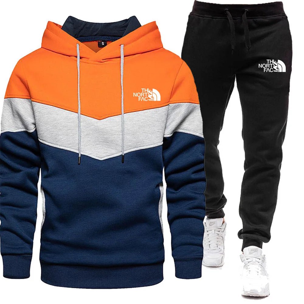 2025 hommes décontracté Jogging ensemble de vêtements de sport à capuche et pantalon de survêtement noir veste caoutchoutée mode sport hiver chaud 2 pièces ensemble - crazyfinds.frcrazyfinds.frorange13M2025 hommes décontracté Jogging ensemble de vêtements de sport à capuche et pantalon de survêtement noir veste caoutchoutée mode sport hiver chaud 2 pièces ensemble