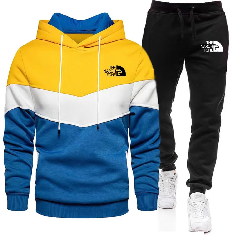 2025 hommes décontracté Jogging ensemble de vêtements de sport à capuche et pantalon de survêtement noir veste caoutchoutée mode sport hiver chaud 2 pièces ensemble - crazyfinds.frcrazyfinds.fryellow7M2025 hommes décontracté Jogging ensemble de vêtements de sport à capuche et pantalon de survêtement noir veste caoutchoutée mode sport hiver chaud 2 pièces ensemble