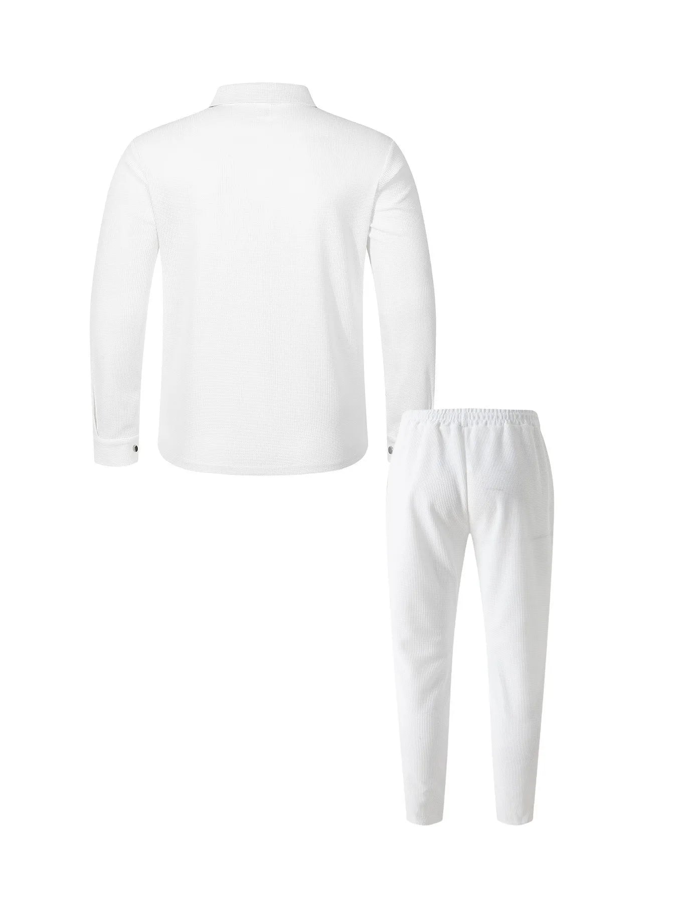 2025 hommes nouveau Style gaufré couleur unie col boutonné poches à manches longues pantalon ensemble de veste décontractée - crazyfinds.frcrazyfinds.frGRISSCHINA2025 hommes nouveau Style gaufré couleur unie col boutonné poches à manches longues pantalon ensemble de veste décontractée