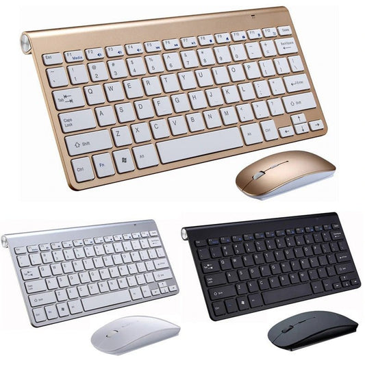 2.4 GHz Wireless Mini Keyboard And Optical Mouse Set - crazyfinds.frDC - THE CEOGold2.4 GHz Wireless Mini Keyboard And Optical Mouse Set
