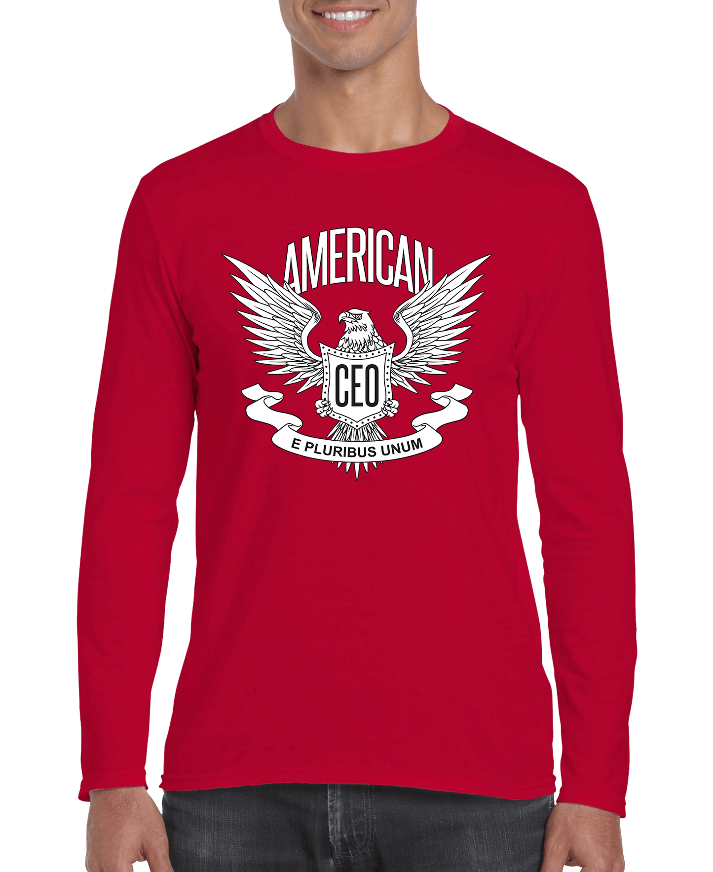 American CEO Patriotic Eagle Men's Long Sleeve Shirt - crazyfinds.frDC - THE CEORed / 3XLAmerican CEO Patriotic Eagle Men's Long Sleeve Shirt