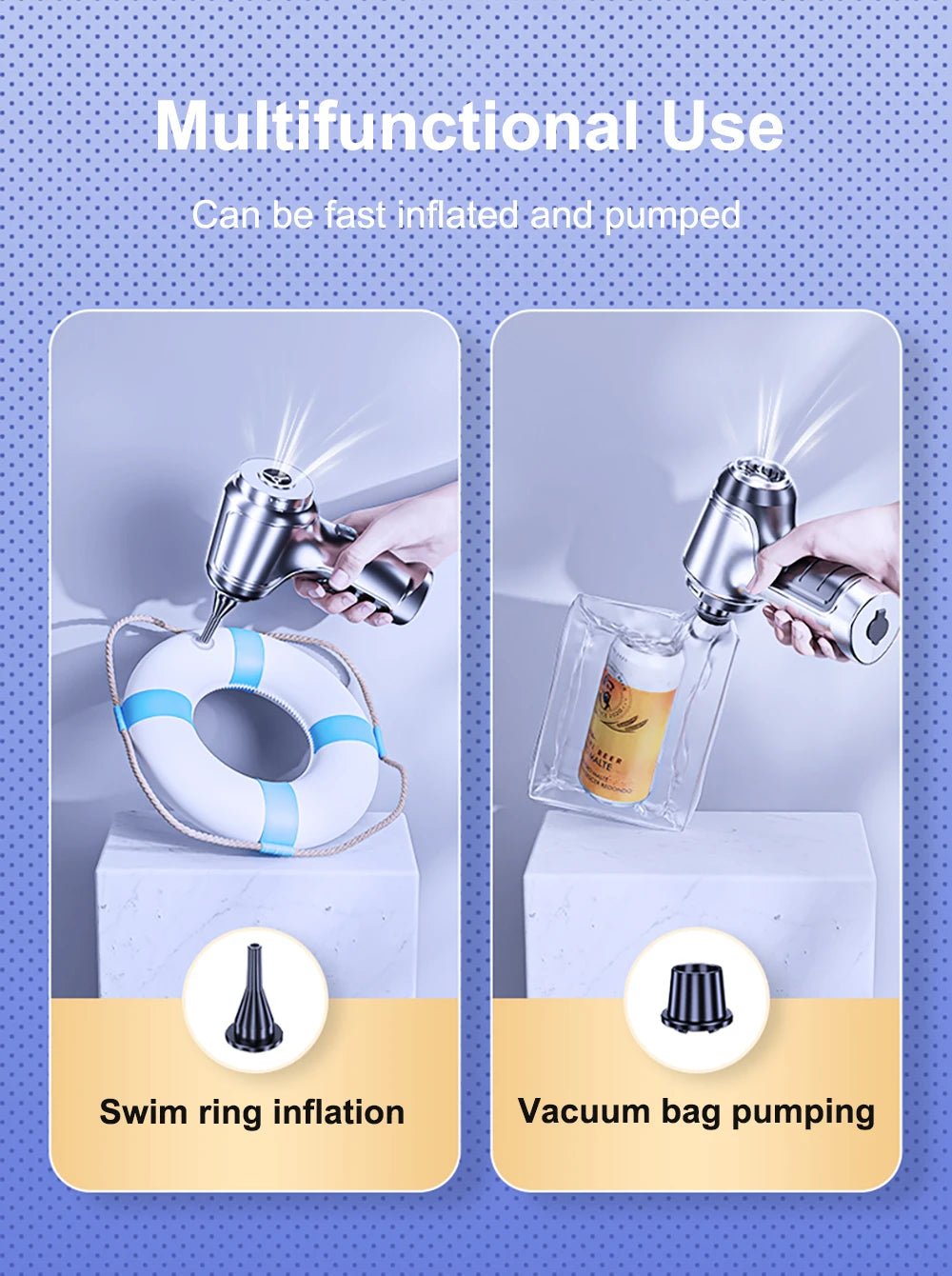 Aspirateur portable sans fil pour voiture et maison, mini nettoyeur, souffleur haute puissance, aspiration de bain, 95000PA - crazyfinds.frMa boutiqueBasic 4Filter BagAspirateur portable sans fil pour voiture et maison, mini nettoyeur, souffleur haute puissance, aspiration de bain, 95000PA