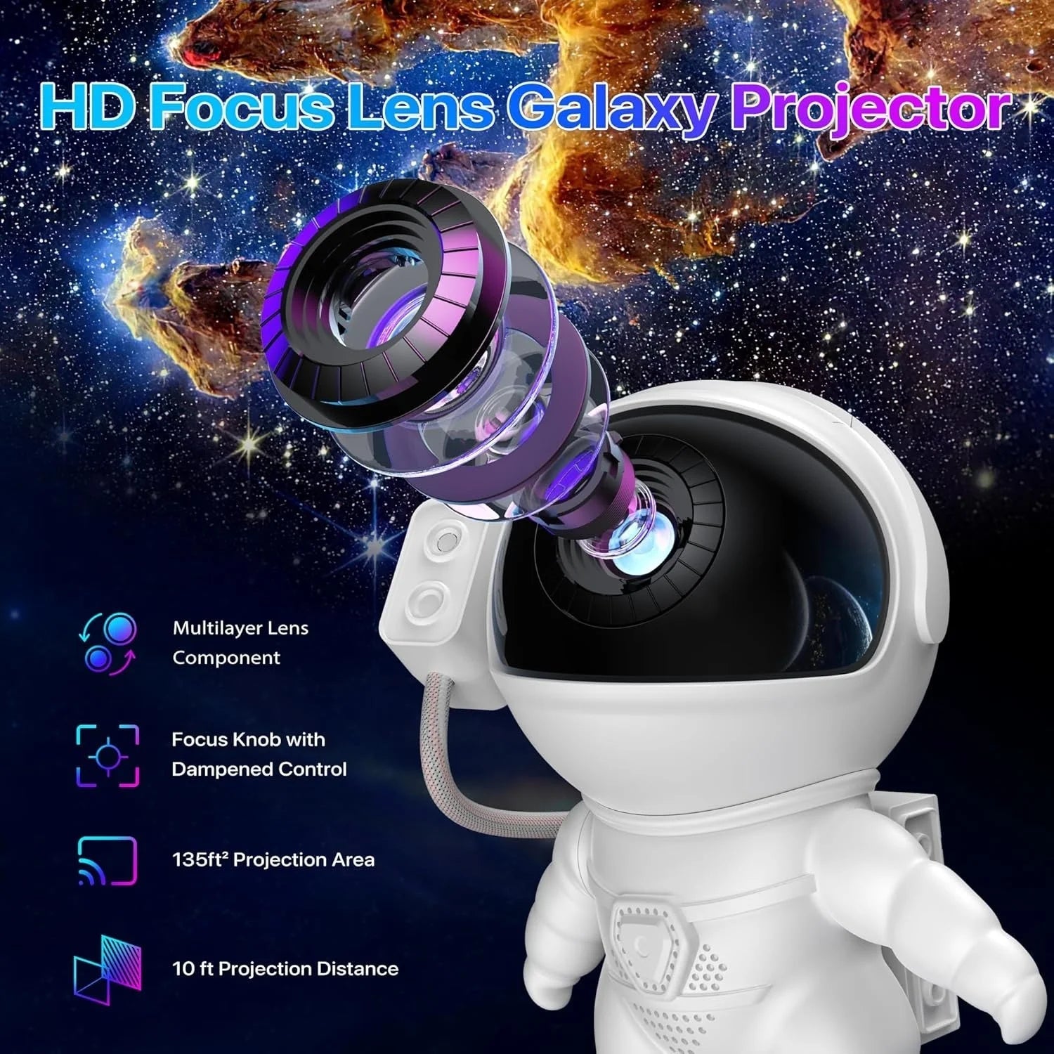 Astronaute ciel étoilé projecteur veilleuse nébuleuse plafond galaxie LED lumières pour chambre salle de jeux décorative maison théâtres chambres - crazyfinds.frMa boutiqueWhiteAstronaute ciel étoilé projecteur veilleuse nébuleuse plafond galaxie LED lumières pour chambre salle de jeux décorative maison théâtres chambres