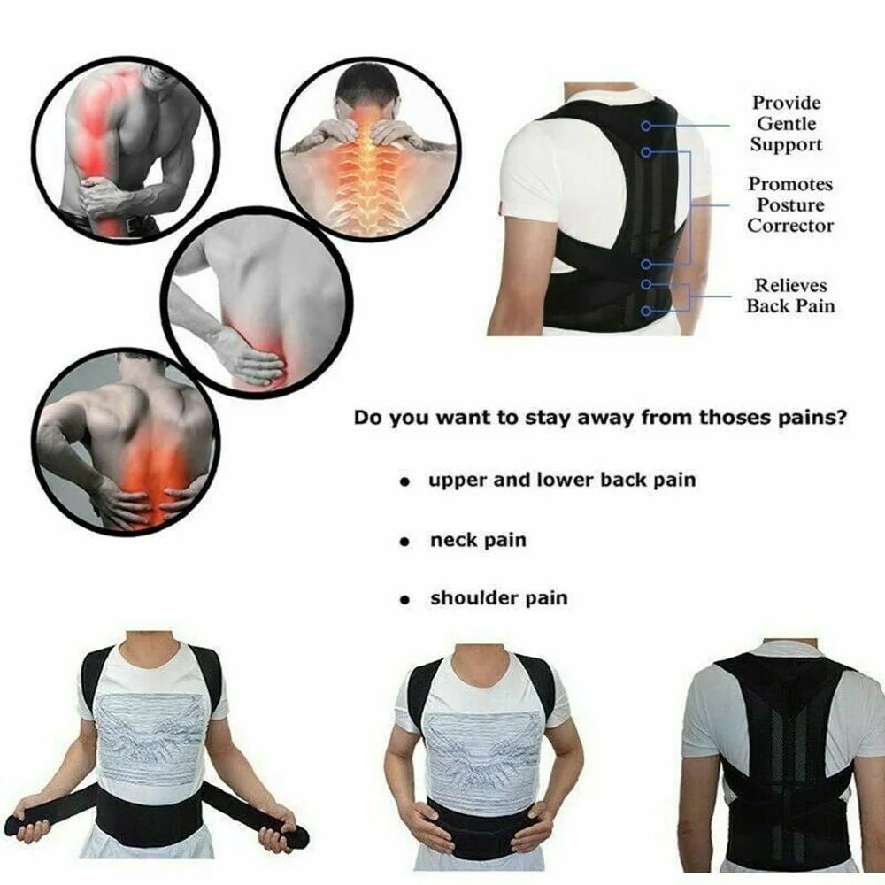 Ceinture de soutien pour le haut et le bas du dos, ration de la posture du dos, institut oto, améliore la colonne vertébrale, attelle de clavicule, ceinture de posture - crazyfinds.frMa boutiquePosture Corrector AXXLCHINACeinture de soutien pour le haut et le bas du dos, ration de la posture du dos, institut oto, améliore la colonne vertébrale, attelle de clavicule, ceinture de posture