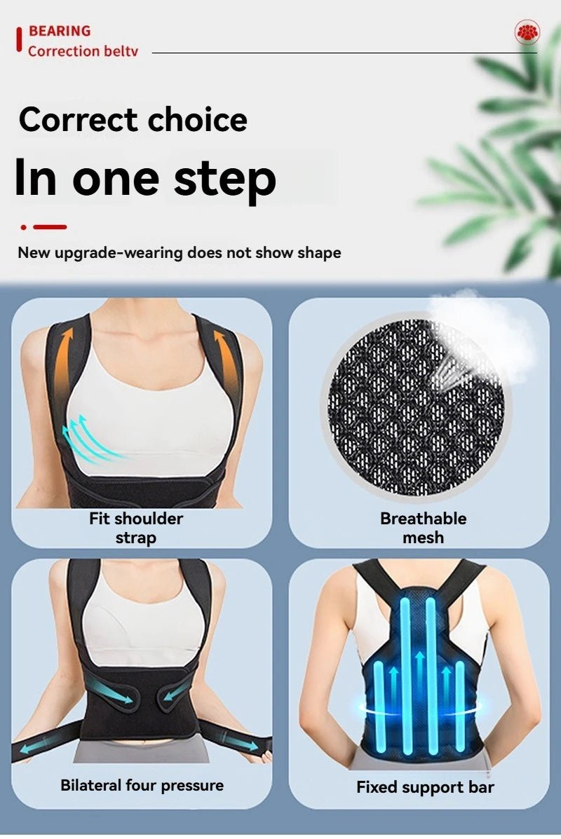 Correcteur de Posture du dos, ceinture correctrice Anti - chameau, ceinture correctrice de Posture assise, orthopédique réglable, nouveau - crazyfinds.frMa boutiqueBlack breathableMCorrecteur de Posture du dos, ceinture correctrice Anti - chameau, ceinture correctrice de Posture assise, orthopédique réglable, nouveau