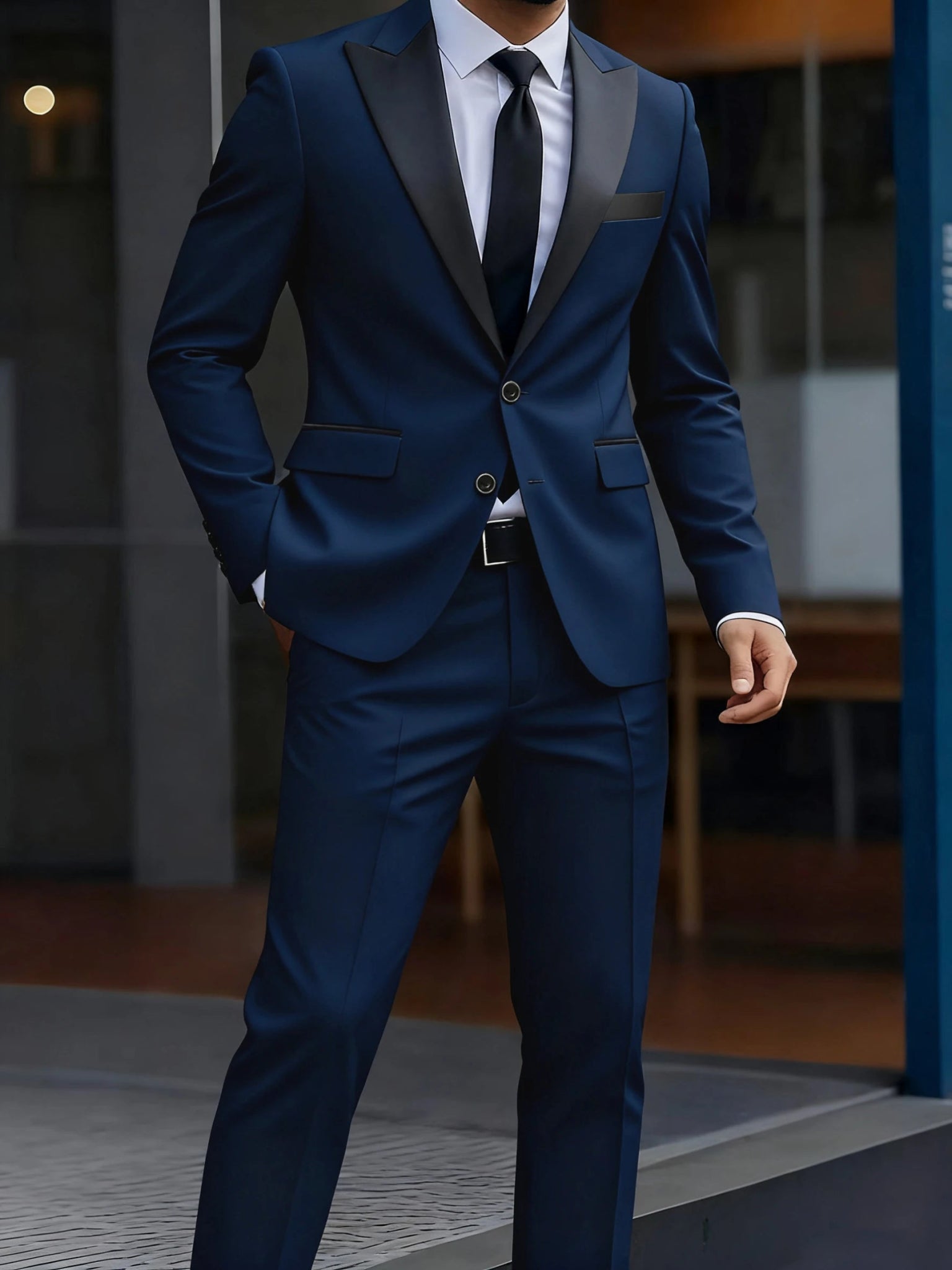 Costume 2 pièces coupe cintrée pour hommes – Ensemble pantalon blazer décontracté pour les déplacements en cas de rendez - vous - crazyfinds.frcrazyfinds.frMarine BleuXSPack de 2|CHINACostume 2 pièces coupe cintrée pour hommes – Ensemble pantalon blazer décontracté pour les déplacements en cas de rendez - vous