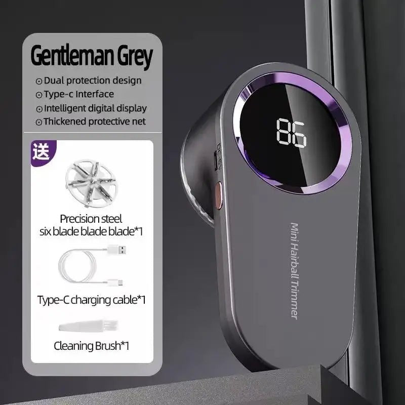 Dissolvant de peluches pour vêtements, dissolvant de peluches électrique numérique LED, Rechargeable par USB, rasoir en tissu Fuzz, pull, livraison directe - crazyfinds.frMa boutiqueGreyDissolvant de peluches pour vêtements, dissolvant de peluches électrique numérique LED, Rechargeable par USB, rasoir en tissu Fuzz, pull, livraison directe