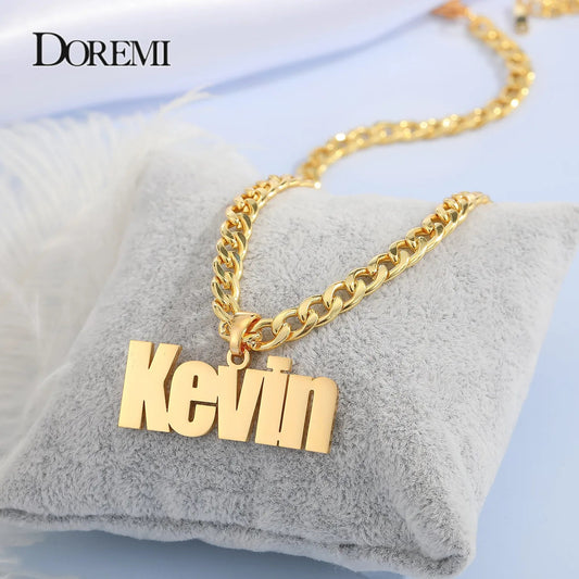 DOREMI – chaîne cubaine avec nom personnalisé, collier en acier inoxydable, pendentif avec ancienne lettre anglaise, en or, plaque nominative, cadeau, 5MM - crazyfinds.frcrazyfinds.fr3mm FigaroSilverCHINA|55CMDOREMI – chaîne cubaine avec nom personnalisé, collier en acier inoxydable, pendentif avec ancienne lettre anglaise, en or, plaque nominative, cadeau, 5MM