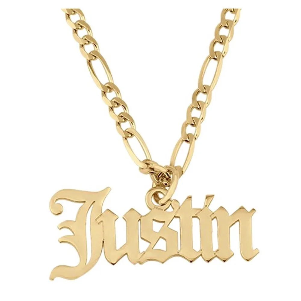 DOREMI – chaîne cubaine avec nom personnalisé, collier en acier inoxydable, pendentif avec ancienne lettre anglaise, en or, plaque nominative, cadeau, 5MM - crazyfinds.frcrazyfinds.fr3mm FigaroSilverCHINA|55CMDOREMI – chaîne cubaine avec nom personnalisé, collier en acier inoxydable, pendentif avec ancienne lettre anglaise, en or, plaque nominative, cadeau, 5MM