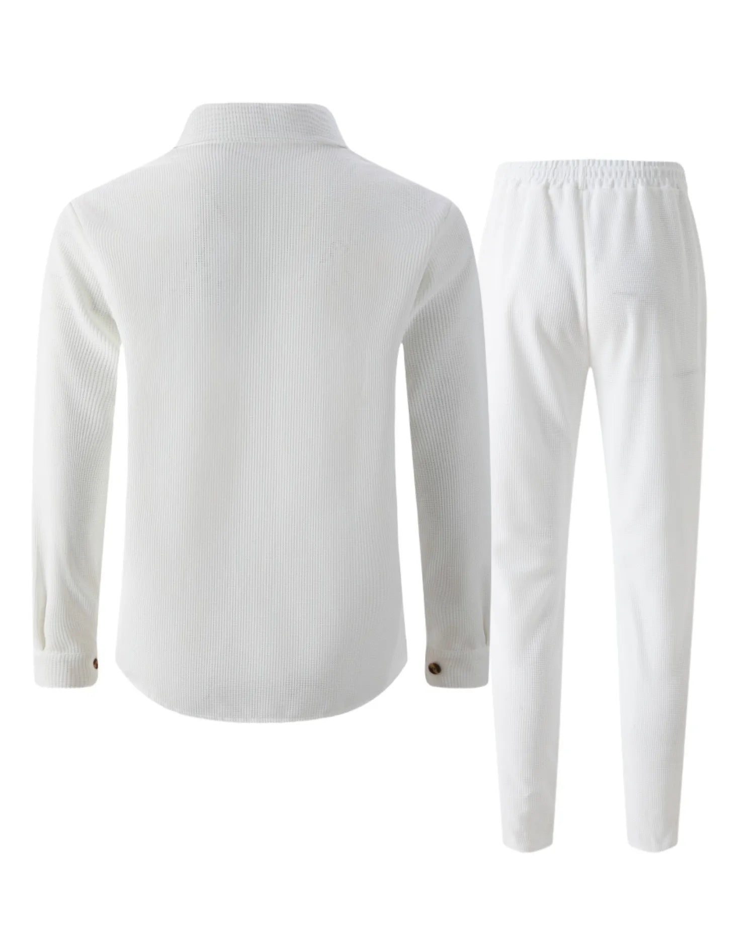 Ensemble chemise et pantalon cardigan boutonné à double poche, gaufré, manches longues, couleur unie, nouveau style d'automne - crazyfinds.frcrazyfinds.frKakiXXXLCHINAEnsemble chemise et pantalon cardigan boutonné à double poche, gaufré, manches longues, couleur unie, nouveau style d'automne