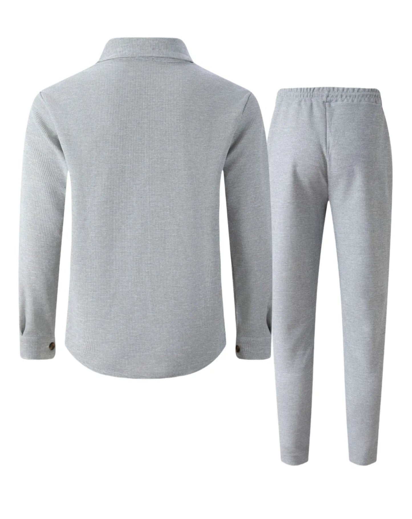 Ensemble chemise et pantalon cardigan boutonné à double poche, gaufré, manches longues, couleur unie, nouveau style d'automne - crazyfinds.frcrazyfinds.frKakiXXXLCHINAEnsemble chemise et pantalon cardigan boutonné à double poche, gaufré, manches longues, couleur unie, nouveau style d'automne