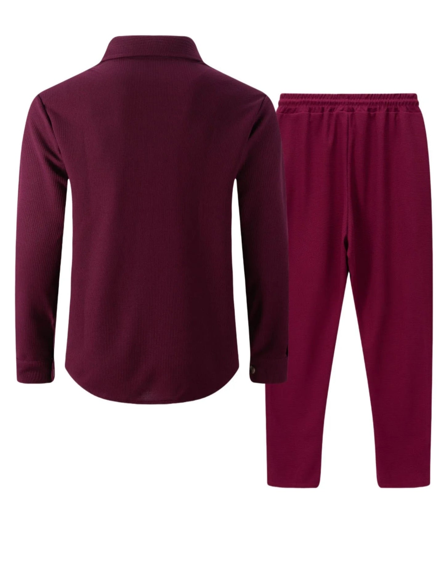 Ensemble chemise et pantalon cardigan boutonné à double poche, gaufré, manches longues, couleur unie, nouveau style d'automne - crazyfinds.frcrazyfinds.frKakiXXXLCHINAEnsemble chemise et pantalon cardigan boutonné à double poche, gaufré, manches longues, couleur unie, nouveau style d'automne