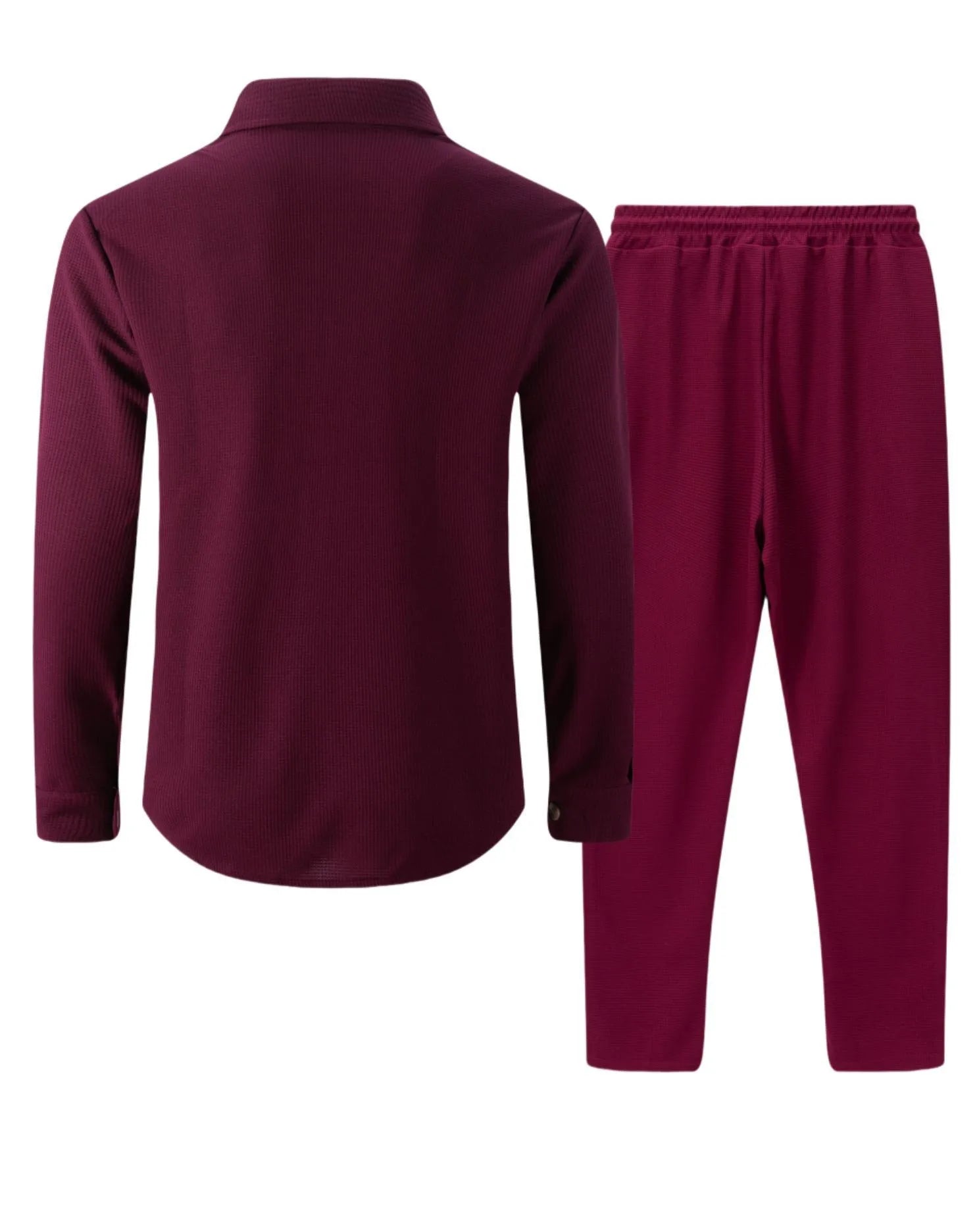 Ensemble chemise et pantalon cardigan boutonné à double poche, gaufré, manches longues, couleur unie, nouveau style d'automne - crazyfinds.frcrazyfinds.frKakiXXXLCHINAEnsemble chemise et pantalon cardigan boutonné à double poche, gaufré, manches longues, couleur unie, nouveau style d'automne