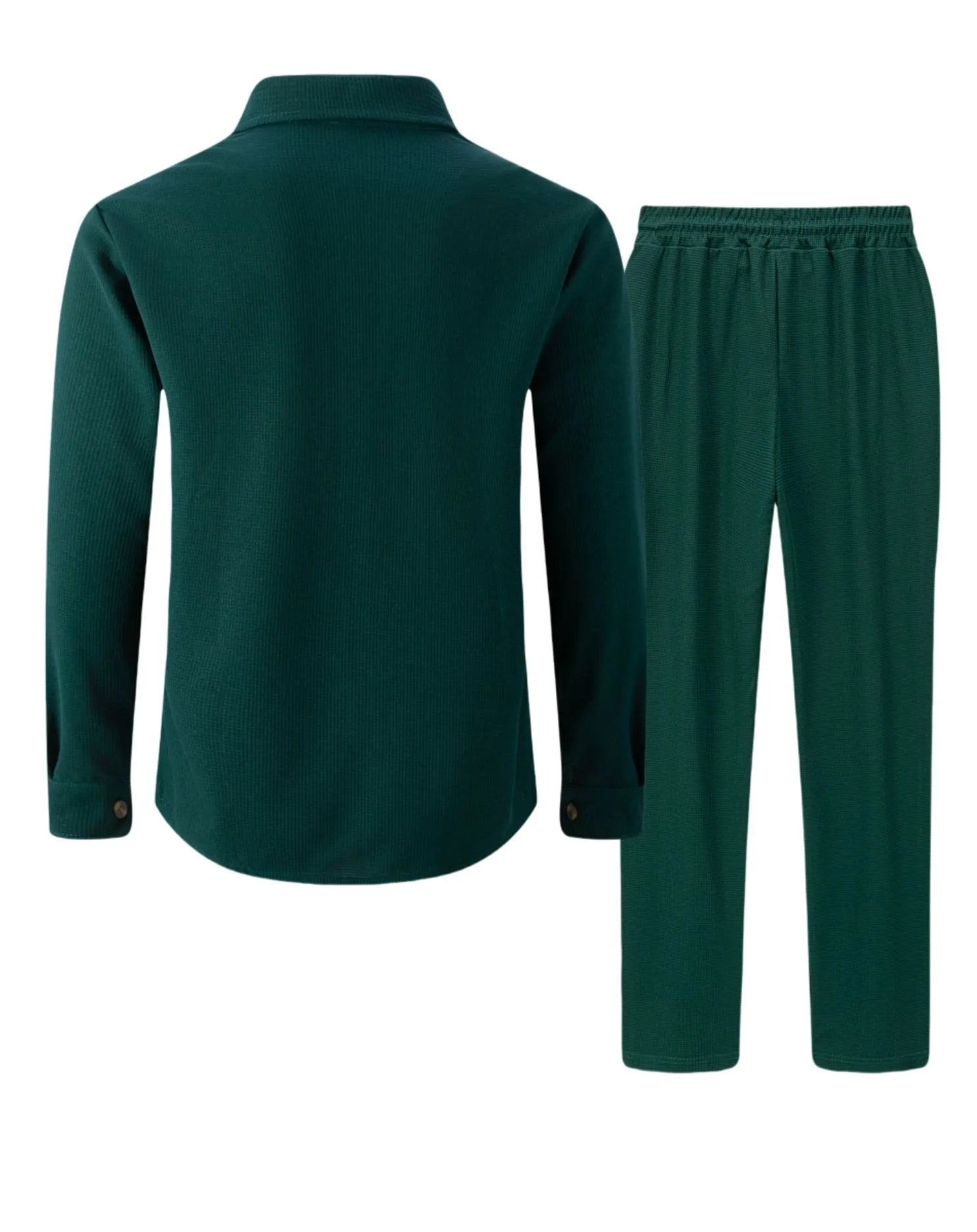 Ensemble chemise et pantalon cardigan boutonné à double poche, gaufré, manches longues, couleur unie, nouveau style d'automne - crazyfinds.frcrazyfinds.frKakiXXXLCHINAEnsemble chemise et pantalon cardigan boutonné à double poche, gaufré, manches longues, couleur unie, nouveau style d'automne