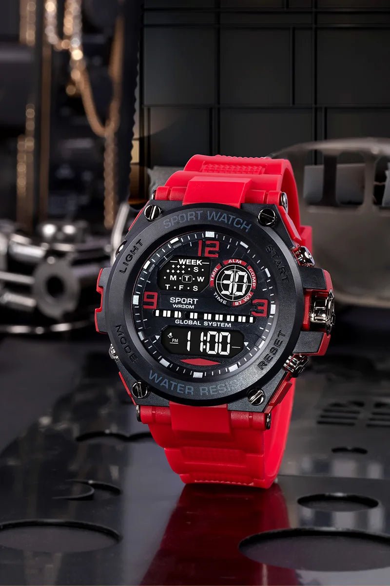 Montre électronique de Sport de mode, chronomètre étanche pour hommes, réveil lumineux, montre - bracelet numérique - crazyfinds.frcrazyfinds.frgreyMontre électronique de Sport de mode, chronomètre étanche pour hommes, réveil lumineux, montre - bracelet numérique