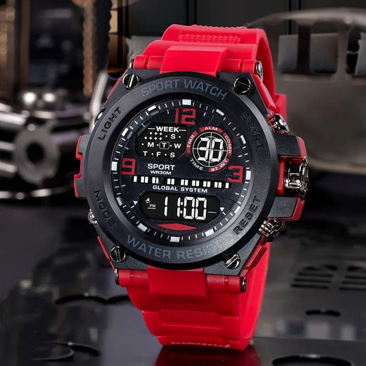Montre électronique de Sport de mode, chronomètre étanche pour hommes, réveil lumineux, montre - bracelet numérique - crazyfinds.frcrazyfinds.frgreyMontre électronique de Sport de mode, chronomètre étanche pour hommes, réveil lumineux, montre - bracelet numérique