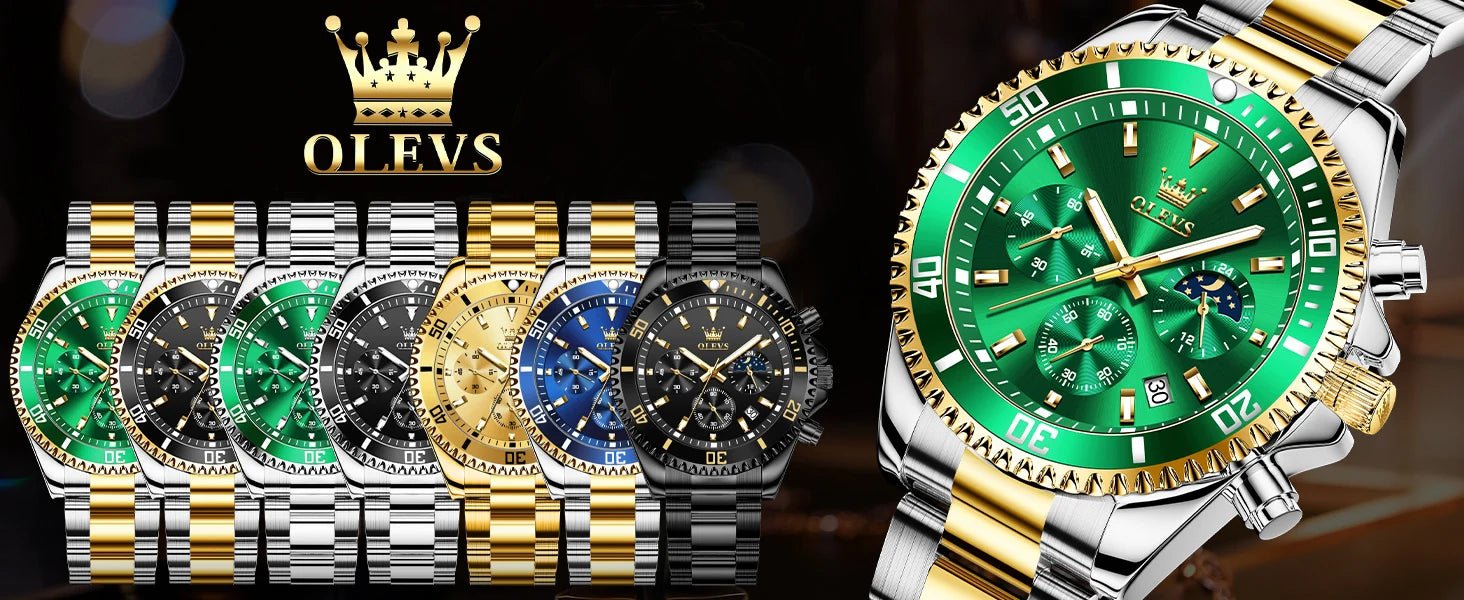 Montres pour Hommes OLEVS Marque de Luxe Haut de Gamme Montre pour Homme Originale Étanche Acier Inoxydable Chronographe Phase de Lune Date Cadran Rotatif - crazyfinds.frcrazyfinds.frMontres pour Hommes OLEVS Marque de Luxe Haut de Gamme Montre pour Homme Originale Étanche Acier Inoxydable Chronographe Phase de Lune Date Cadran Rotatif