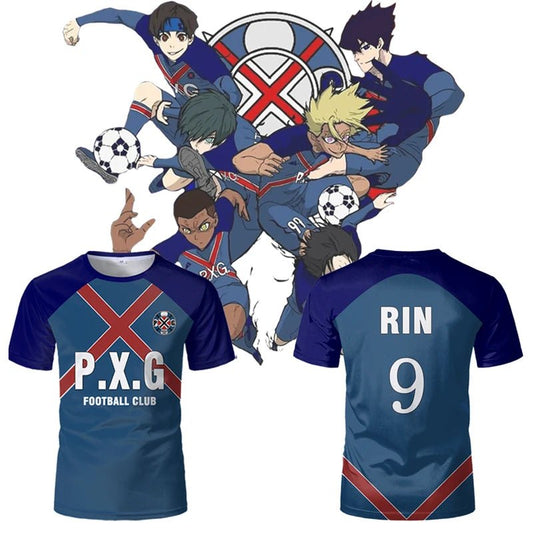 Nom personnalisé numéro hauts Paris X Gen P.X.G bleu serrure japonais Anime maillot Football uniforme No.9 Rin Shidou Cosplay t-shirts - crazyfinds.frcrazyfinds.frETHGF2528132XLNom personnalisé numéro hauts Paris X Gen P.X.G bleu serrure japonais Anime maillot Football uniforme No.9 Rin Shidou Cosplay t-shirts