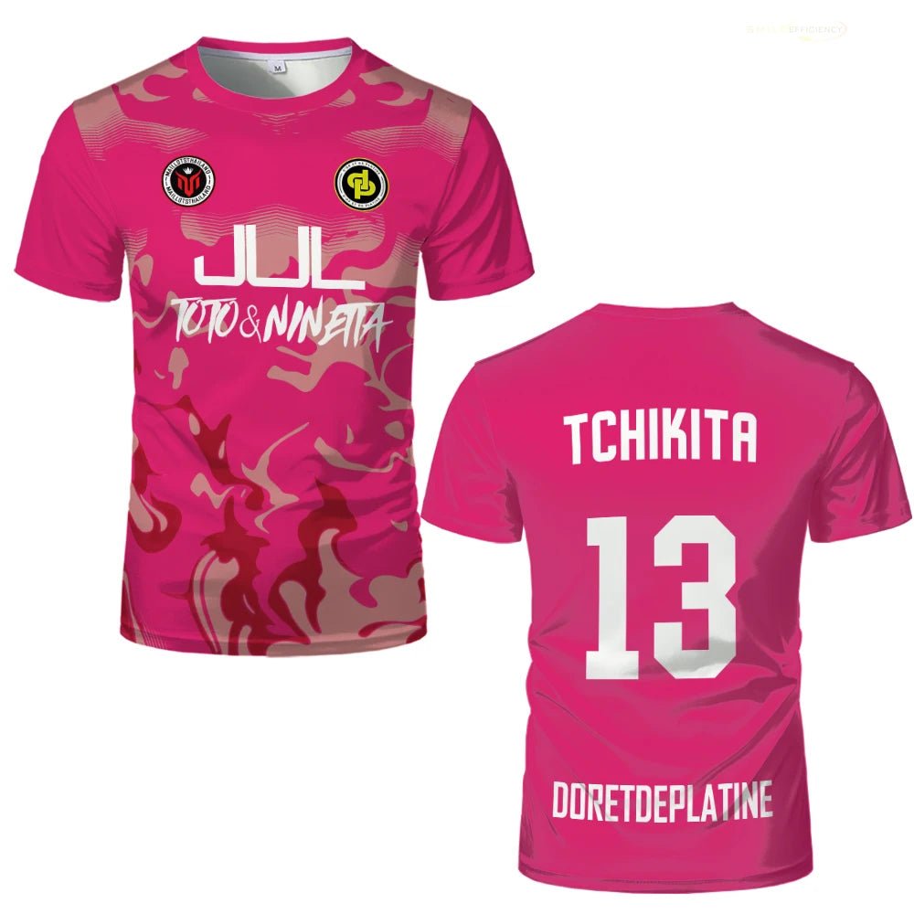 Nouveau Maillot d'été JUL jersey Tchikita jeunesse séchage rapide 3D imprimé T-shirt hommes et femmes à la mode T-shirt ample - crazyfinds.frMa boutique5K120Nouveau Maillot d'été JUL jersey Tchikita jeunesse séchage rapide 3D imprimé T-shirt hommes et femmes à la mode T-shirt ample