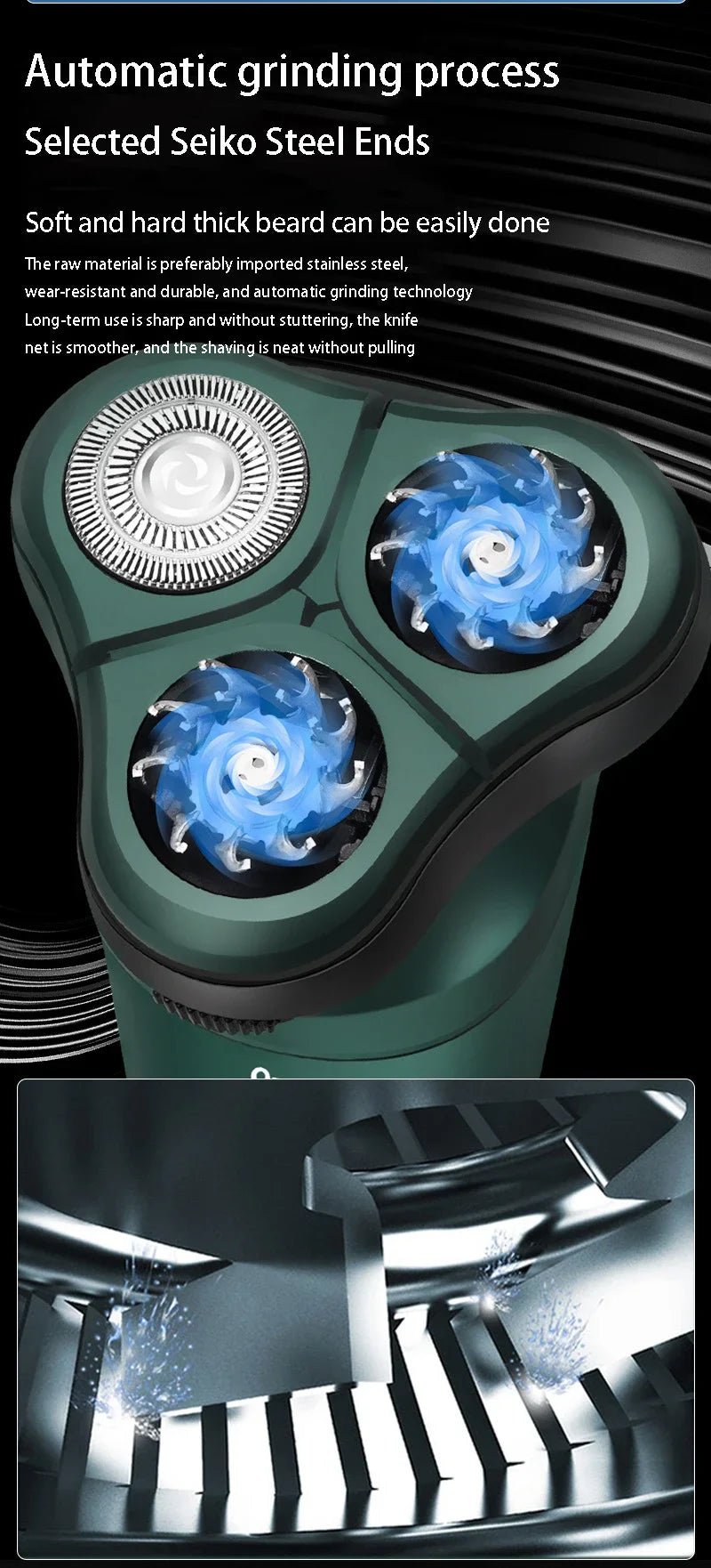 Nouveau rasoir électrique intelligent LCD affichage numérique rasoir flottant à trois têtes USB Rechargeable lavage couteau à barbe multifonction - crazyfinds.frMa boutique9D 4 in 1Nouveau rasoir électrique intelligent LCD affichage numérique rasoir flottant à trois têtes USB Rechargeable lavage couteau à barbe multifonction