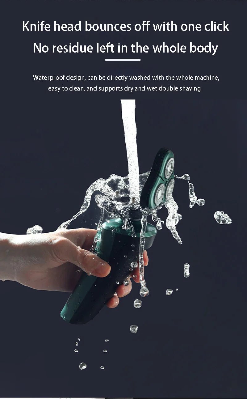 Nouveau rasoir électrique intelligent LCD affichage numérique rasoir flottant à trois têtes USB Rechargeable lavage couteau à barbe multifonction - crazyfinds.frMa boutique9D 4 in 1Nouveau rasoir électrique intelligent LCD affichage numérique rasoir flottant à trois têtes USB Rechargeable lavage couteau à barbe multifonction