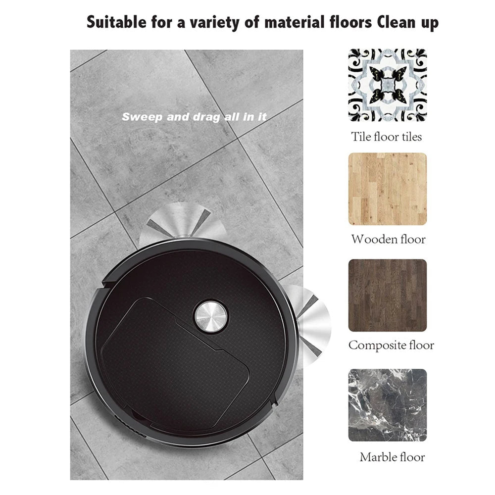 Nouveau Robot de balayage intelligent 3 en 1, Mini balayeuse pour la maison, balayage et aspirateur sans fil, Robots de balayage pour usage domestique - crazyfinds.frMa boutiqueZB230A BlackNouveau Robot de balayage intelligent 3 en 1, Mini balayeuse pour la maison, balayage et aspirateur sans fil, Robots de balayage pour usage domestique