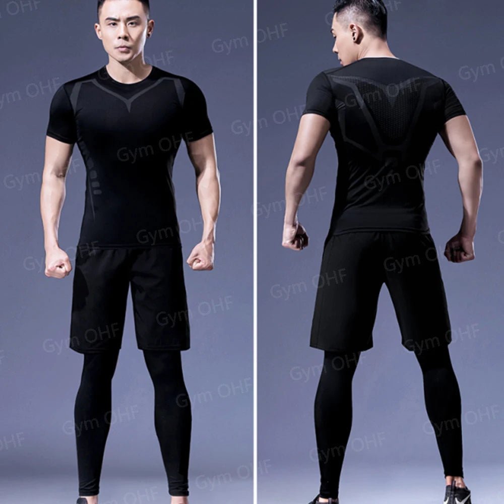 Nouveau Short de sport hommes Double pont entraînement 2 en 1 Compression à séchage rapide t-shirt costume en plein air course survêtement Jogging - crazyfinds.frcrazyfinds.fr2 - Piece - 9SNouveau Short de sport hommes Double pont entraînement 2 en 1 Compression à séchage rapide t-shirt costume en plein air course survêtement Jogging