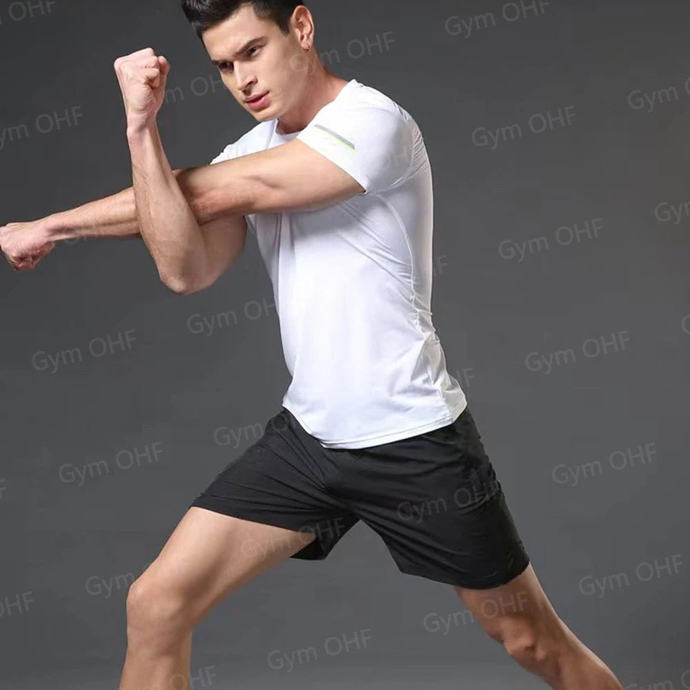 Nouveau Short de sport hommes Double pont entraînement 2 en 1 Compression à séchage rapide t-shirt costume en plein air course survêtement Jogging - crazyfinds.frcrazyfinds.fr2 - Piece - 9SNouveau Short de sport hommes Double pont entraînement 2 en 1 Compression à séchage rapide t-shirt costume en plein air course survêtement Jogging