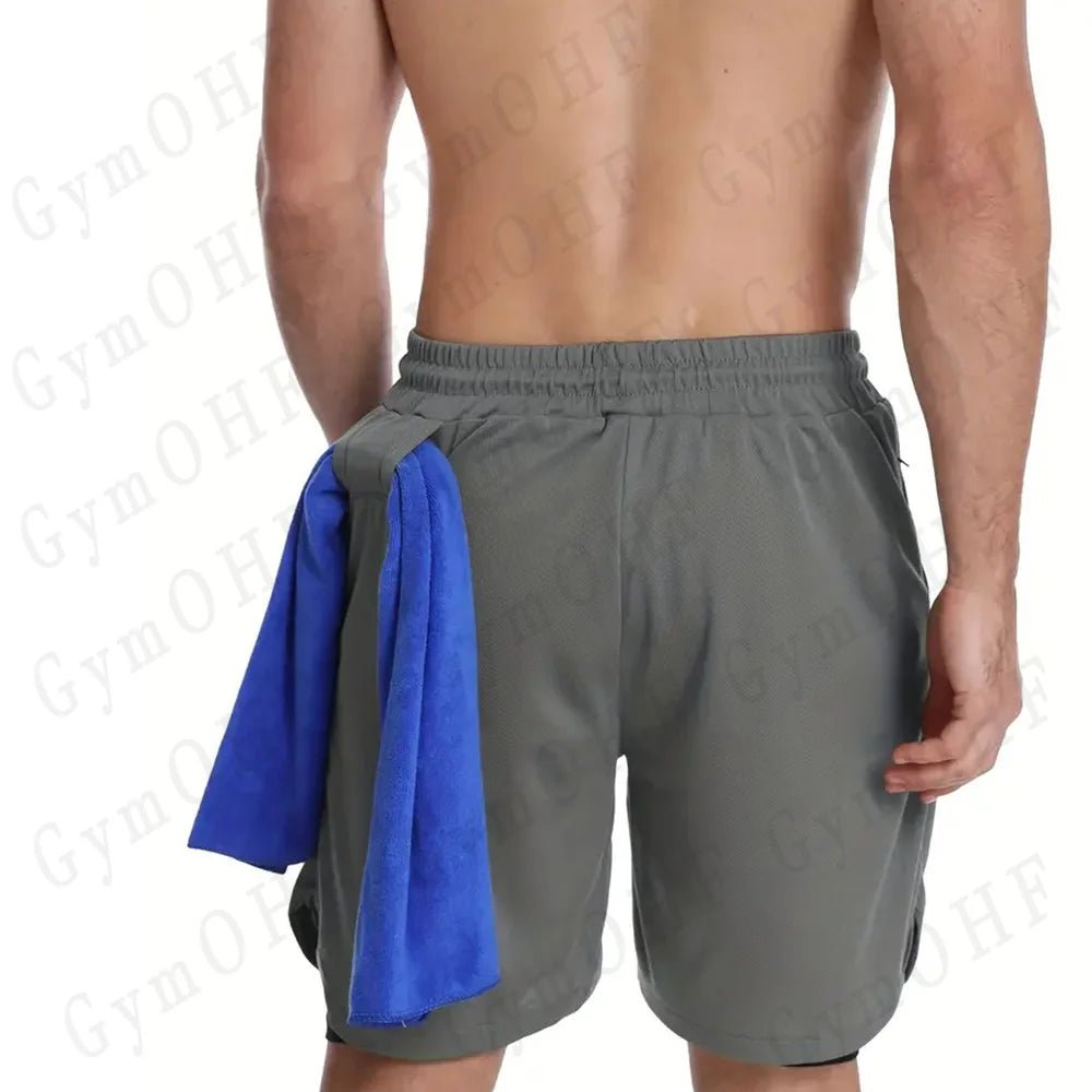 Nouveau Short de sport hommes Double pont entraînement 2 en 1 Compression à séchage rapide t-shirt costume en plein air course survêtement Jogging - crazyfinds.frcrazyfinds.fr2 - Piece - 9SNouveau Short de sport hommes Double pont entraînement 2 en 1 Compression à séchage rapide t-shirt costume en plein air course survêtement Jogging