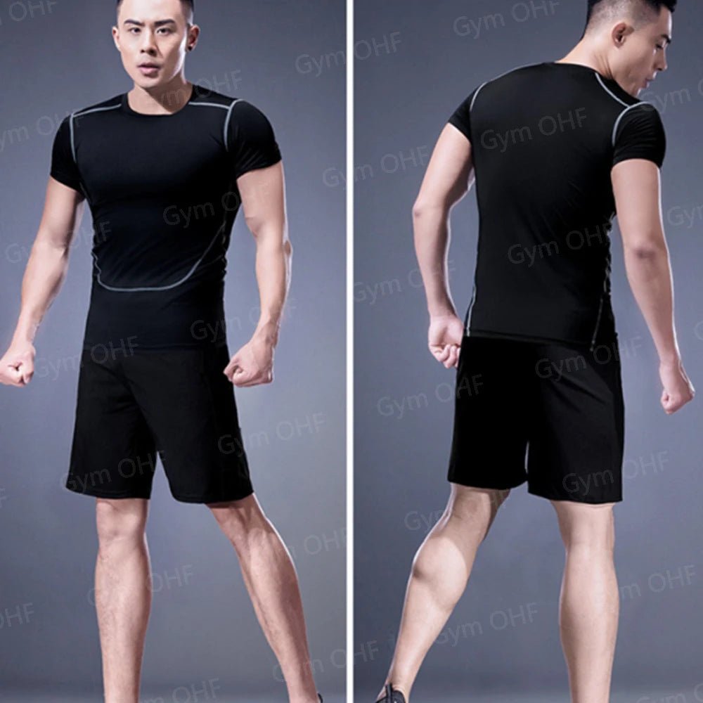 Nouveau Short de sport hommes Double pont entraînement 2 en 1 Compression à séchage rapide t-shirt costume en plein air course survêtement Jogging - crazyfinds.frcrazyfinds.fr2 - Piece - 9SNouveau Short de sport hommes Double pont entraînement 2 en 1 Compression à séchage rapide t-shirt costume en plein air course survêtement Jogging