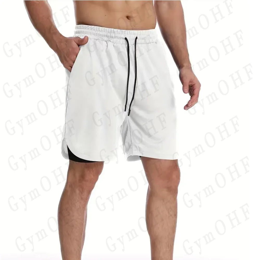 Nouveau Short de sport hommes Double pont entraînement 2 en 1 Compression à séchage rapide t-shirt costume en plein air course survêtement Jogging - crazyfinds.frcrazyfinds.fr2 - Piece - 9SNouveau Short de sport hommes Double pont entraînement 2 en 1 Compression à séchage rapide t-shirt costume en plein air course survêtement Jogging