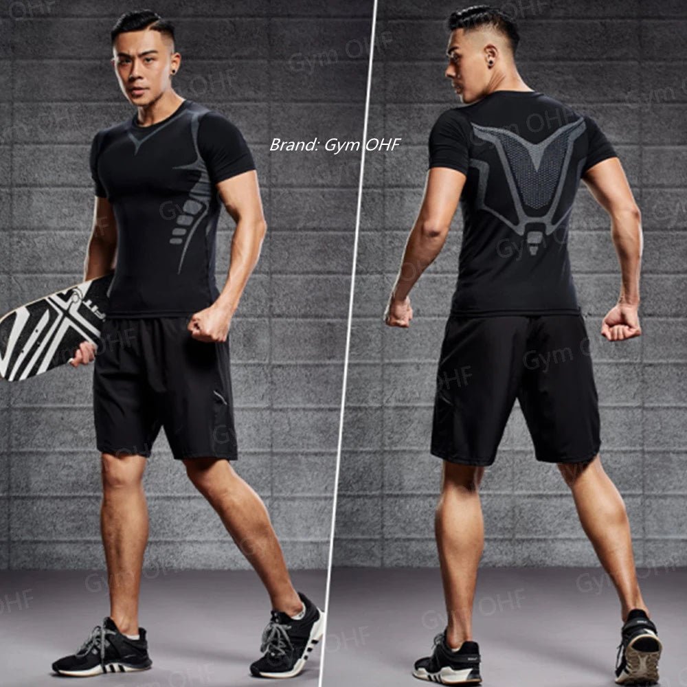 Nouveau Short de sport hommes Double pont entraînement 2 en 1 Compression à séchage rapide t-shirt costume en plein air course survêtement Jogging - crazyfinds.frcrazyfinds.fr2 - Piece - 9SNouveau Short de sport hommes Double pont entraînement 2 en 1 Compression à séchage rapide t-shirt costume en plein air course survêtement Jogging