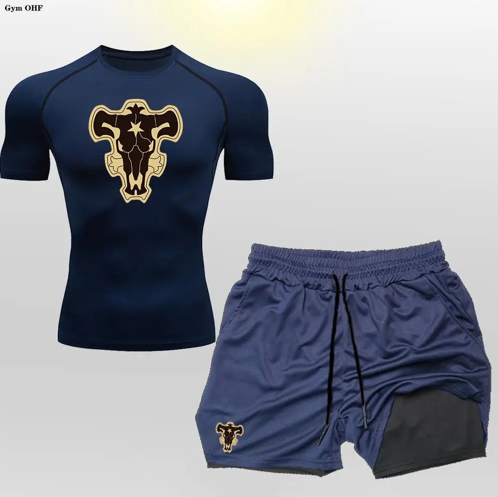 Nouveau Short de sport hommes Double pont entraînement 2 en 1 Compression à séchage rapide t-shirt costume en plein air course survêtement Jogging - crazyfinds.frcrazyfinds.fr2 - Piece - 27LNouveau Short de sport hommes Double pont entraînement 2 en 1 Compression à séchage rapide t-shirt costume en plein air course survêtement Jogging