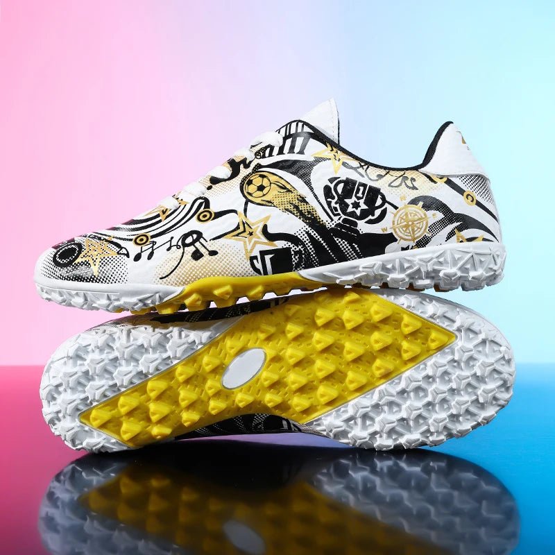 Nouvelles chaussures de Football pour enfants hommes chaussures de Football originales bottes de terrain de Football professionnel en salle crampons de société TF/AG Sneaker antidérapant - crazyfinds.frMa boutique41216S - White GoldNouvelles chaussures de Football pour enfants hommes chaussures de Football originales bottes de terrain de Football professionnel en salle crampons de société TF/AG Sneaker antidérapant