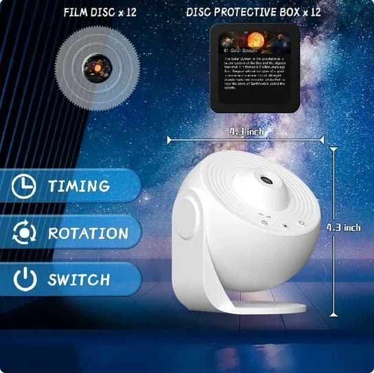 Projecteur de galaxie veilleuse LED projecteur de ciel étoilé 360 ° Lampe de nuit planétarium rotative, pour chambre décorative, cadeau pour enfants - crazyfinds.frMa boutiqueWhiteUsb plugProjecteur de galaxie veilleuse LED projecteur de ciel étoilé 360 ° Lampe de nuit planétarium rotative, pour chambre décorative, cadeau pour enfants