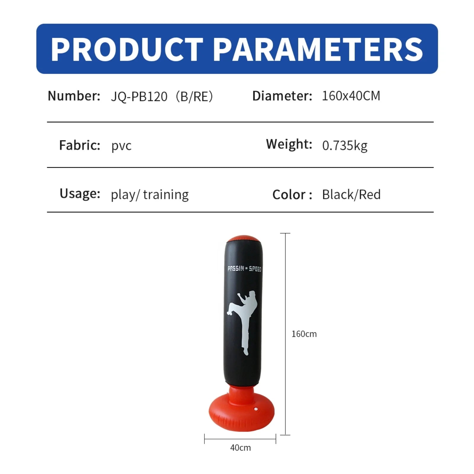 Sac de Frappe Gonflable sur Pied 160cm pour Enfants et Adultes, Sac de Sable de Kickboxing, Sac de Boxe Karaté Anti - Stress - crazyfinds.frcrazyfinds.frSac de Frappe Gonflable sur Pied 160cm pour Enfants et Adultes, Sac de Sable de Kickboxing, Sac de Boxe Karaté Anti - Stress