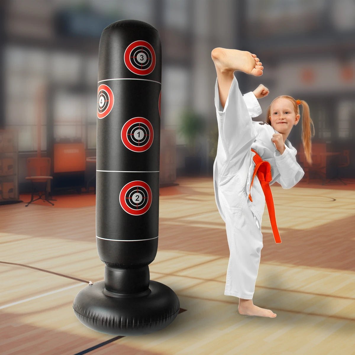 Sac de Frappe Gonflable sur Pied 160cm pour Enfants et Adultes, Sac de Sable de Kickboxing, Sac de Boxe Karaté Anti - Stress - crazyfinds.frcrazyfinds.frSac de Frappe Gonflable sur Pied 160cm pour Enfants et Adultes, Sac de Sable de Kickboxing, Sac de Boxe Karaté Anti - Stress