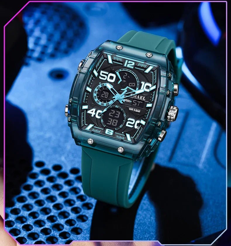 SMAEL 8109 nouvelle montre pour hommes sport multifonctionnel 50M étanche double affichage LED veilleuse loisirs étudiant montre électronique - crazyfinds.frcrazyfinds.frblackSMAEL 8109 nouvelle montre pour hommes sport multifonctionnel 50M étanche double affichage LED veilleuse loisirs étudiant montre électronique