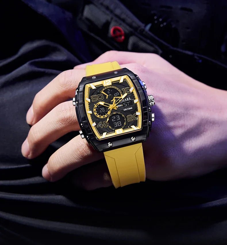SMAEL 8109 nouvelle montre pour hommes sport multifonctionnel 50M étanche double affichage LED veilleuse loisirs étudiant montre électronique - crazyfinds.frcrazyfinds.frblackSMAEL 8109 nouvelle montre pour hommes sport multifonctionnel 50M étanche double affichage LED veilleuse loisirs étudiant montre électronique