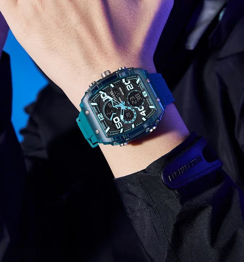 SMAEL 8109 nouvelle montre pour hommes sport multifonctionnel 50M étanche double affichage LED veilleuse loisirs étudiant montre électronique - crazyfinds.frcrazyfinds.frblackSMAEL 8109 nouvelle montre pour hommes sport multifonctionnel 50M étanche double affichage LED veilleuse loisirs étudiant montre électronique