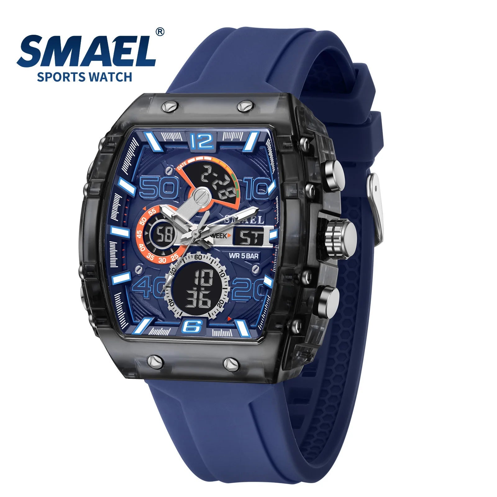 SMAEL 8109 nouvelle montre pour hommes sport multifonctionnel 50M étanche double affichage LED veilleuse loisirs étudiant montre électronique - crazyfinds.frcrazyfinds.frblackSMAEL 8109 nouvelle montre pour hommes sport multifonctionnel 50M étanche double affichage LED veilleuse loisirs étudiant montre électronique