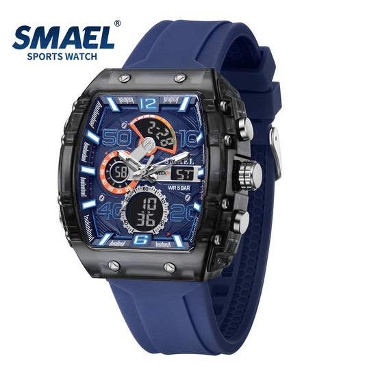 SMAEL 8109 nouvelle montre pour hommes sport multifonctionnel 50M étanche double affichage LED veilleuse loisirs étudiant montre électronique - crazyfinds.frcrazyfinds.frblackSMAEL 8109 nouvelle montre pour hommes sport multifonctionnel 50M étanche double affichage LED veilleuse loisirs étudiant montre électronique