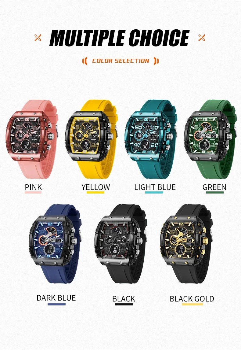 SMAEL 8109 nouvelle montre pour hommes sport multifonctionnel 50M étanche double affichage LED veilleuse loisirs étudiant montre électronique - crazyfinds.frcrazyfinds.frblackSMAEL 8109 nouvelle montre pour hommes sport multifonctionnel 50M étanche double affichage LED veilleuse loisirs étudiant montre électronique