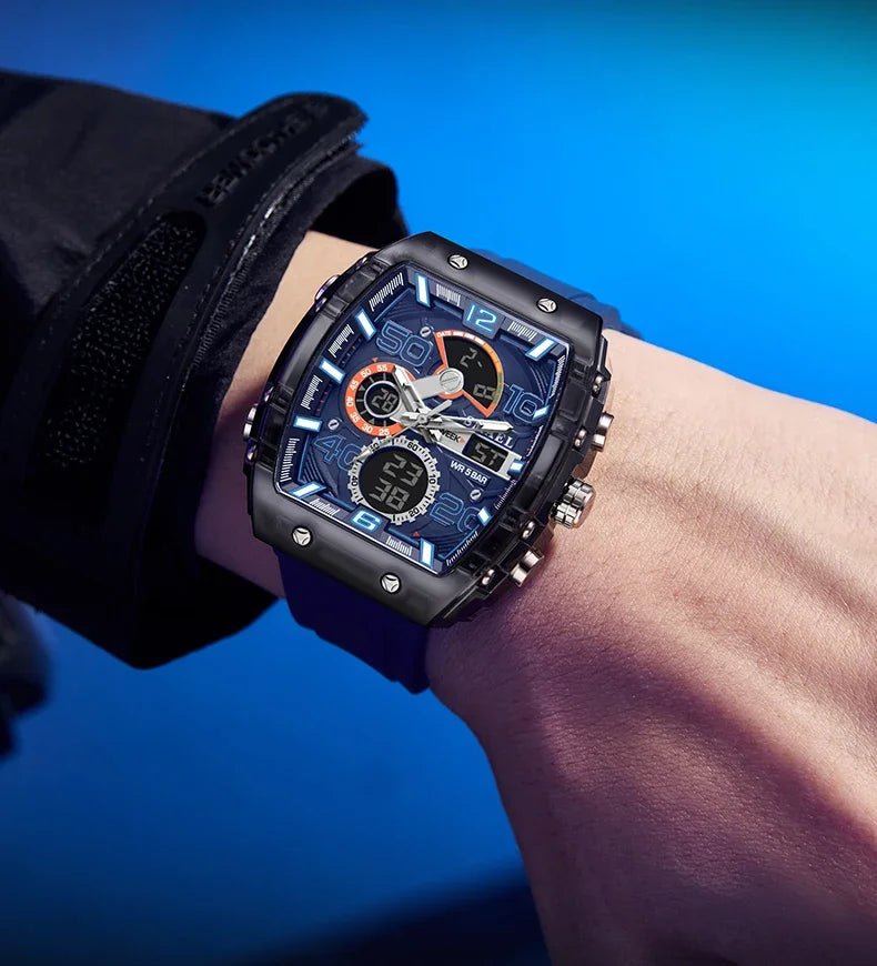 SMAEL 8109 nouvelle montre pour hommes sport multifonctionnel 50M étanche double affichage LED veilleuse loisirs étudiant montre électronique - crazyfinds.frcrazyfinds.frblackSMAEL 8109 nouvelle montre pour hommes sport multifonctionnel 50M étanche double affichage LED veilleuse loisirs étudiant montre électronique